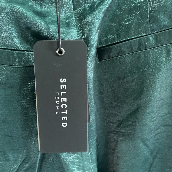 NWT- green wide leg trousers - Picture 6 of 9